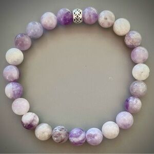 Purple Opal Handcrafted Bead Bracelet